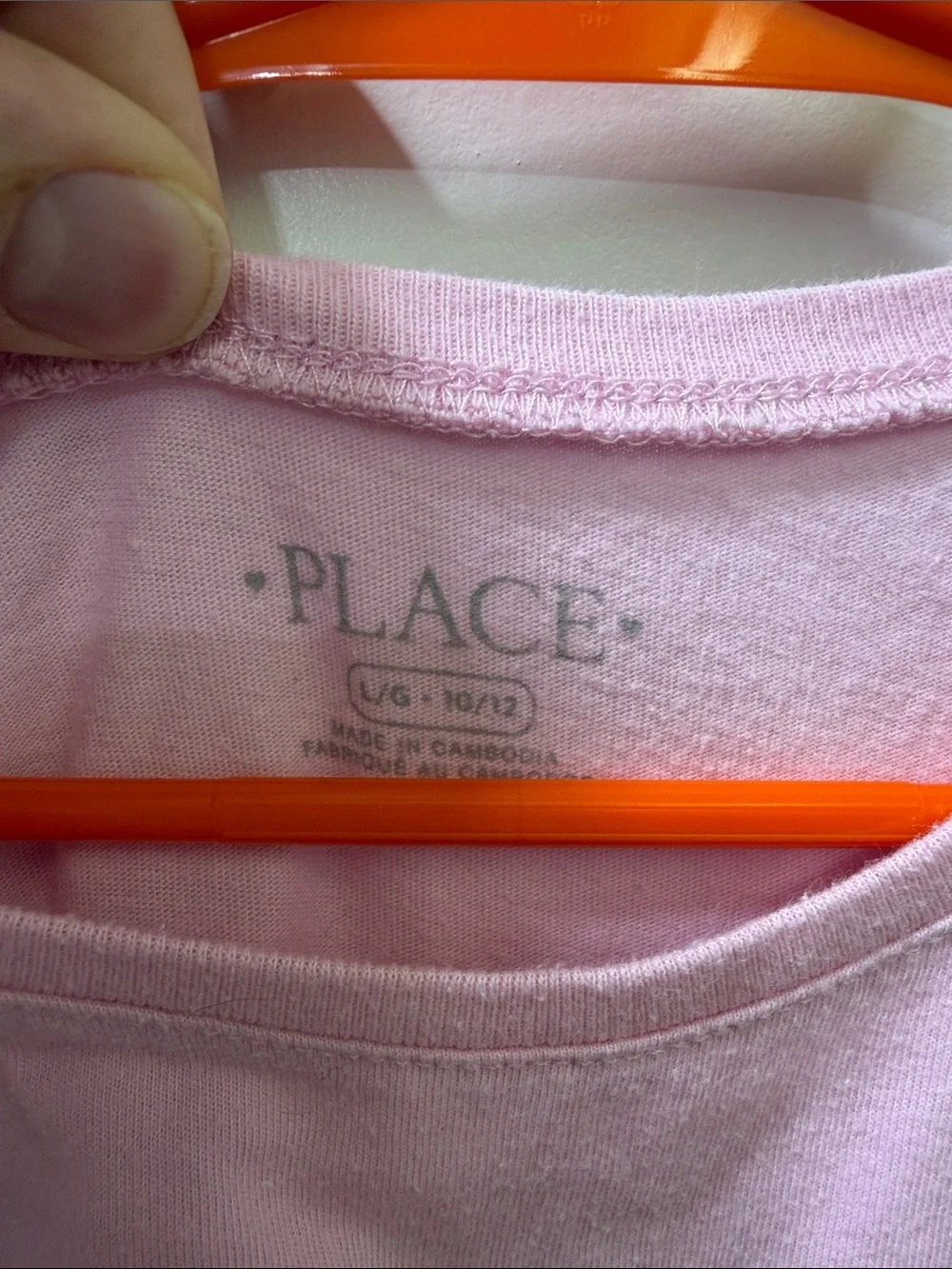 The Children's Place Light Pink Graphic Tee with Retro Candy-Pink Lettering